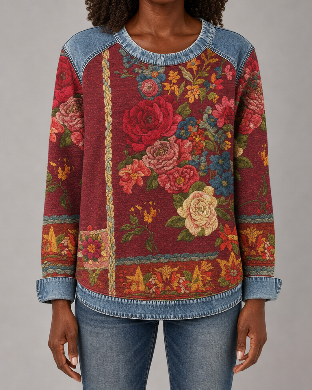 Ruth | Floral Print Sweatshirt