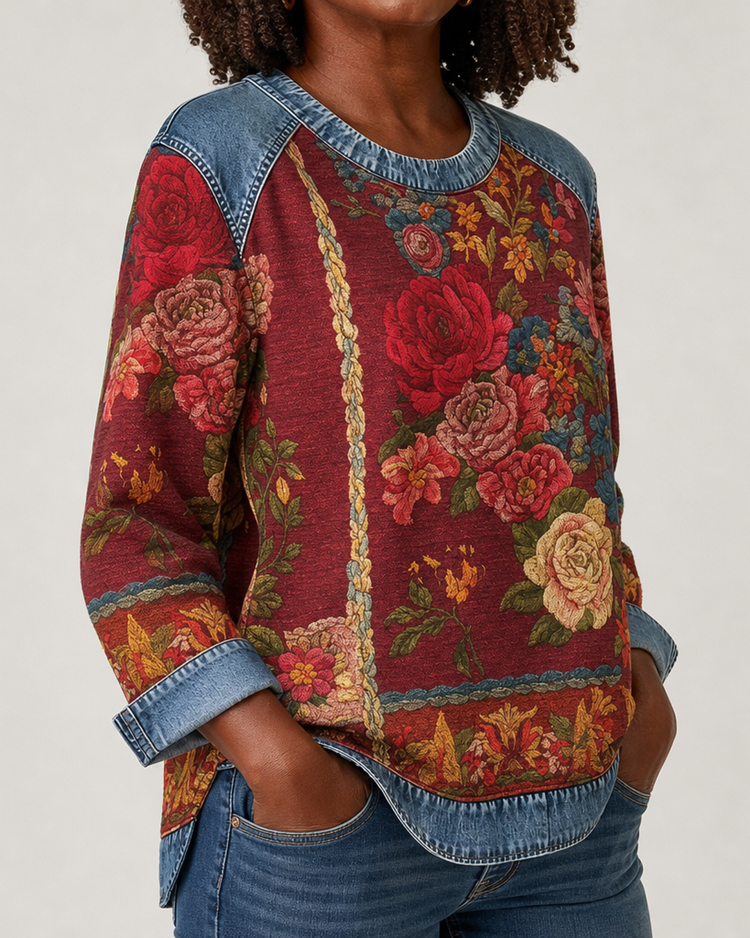 Ruth | Floral Print Sweatshirt