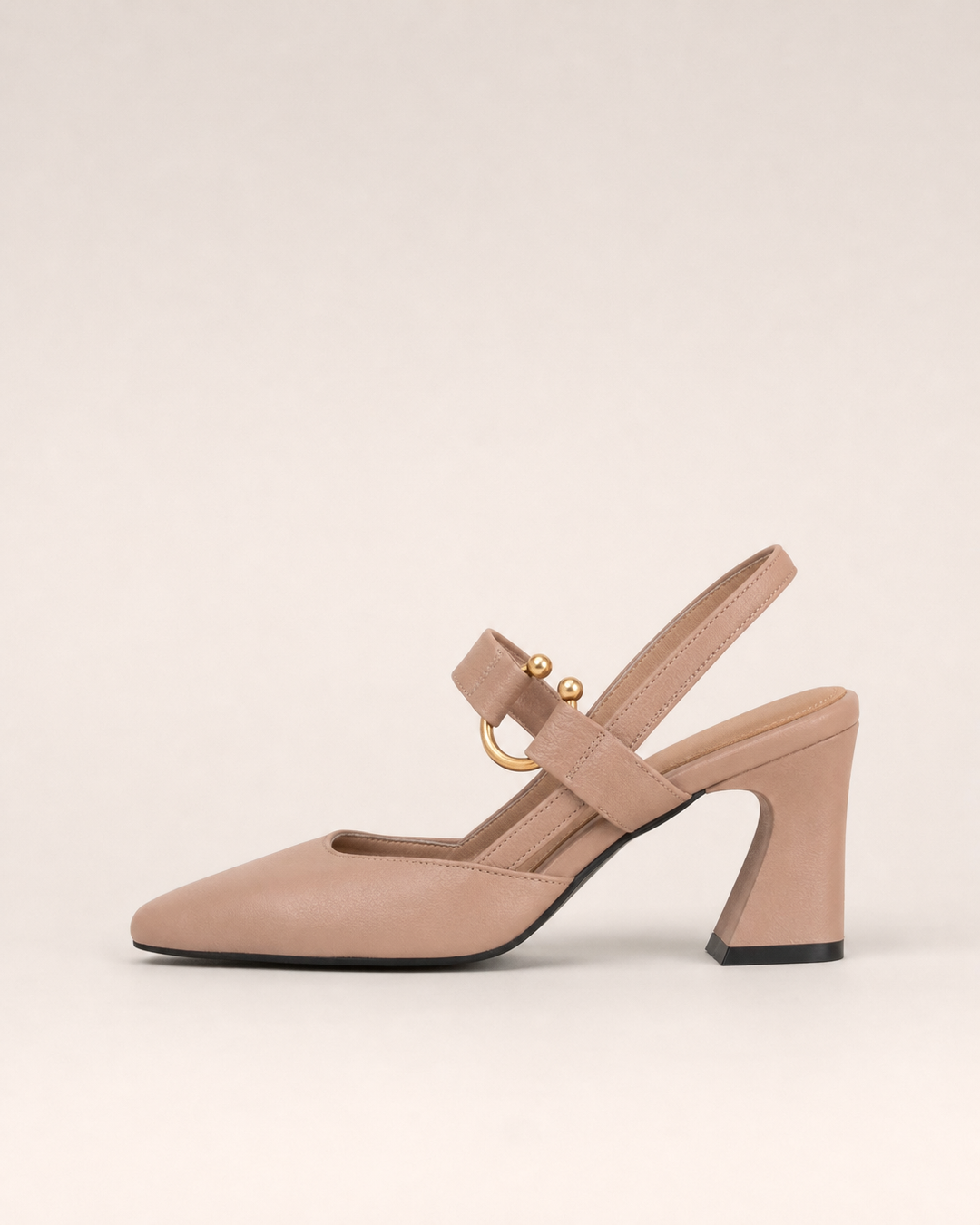 Ruth | Low Heel Back Strap Pumps