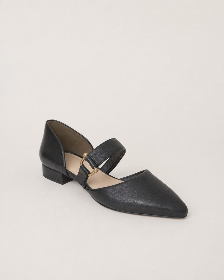 Ruth | Low Heel Back Strap Pumps