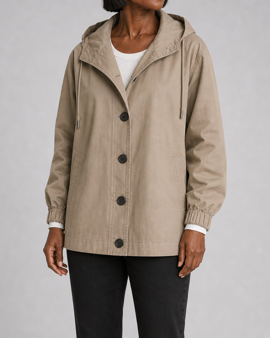 Elaine | Hooded Relaxed-Fit Long Trench Coat