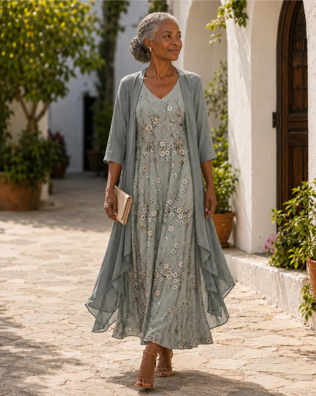 Marcella | Floral Embellished Two-Piece Set