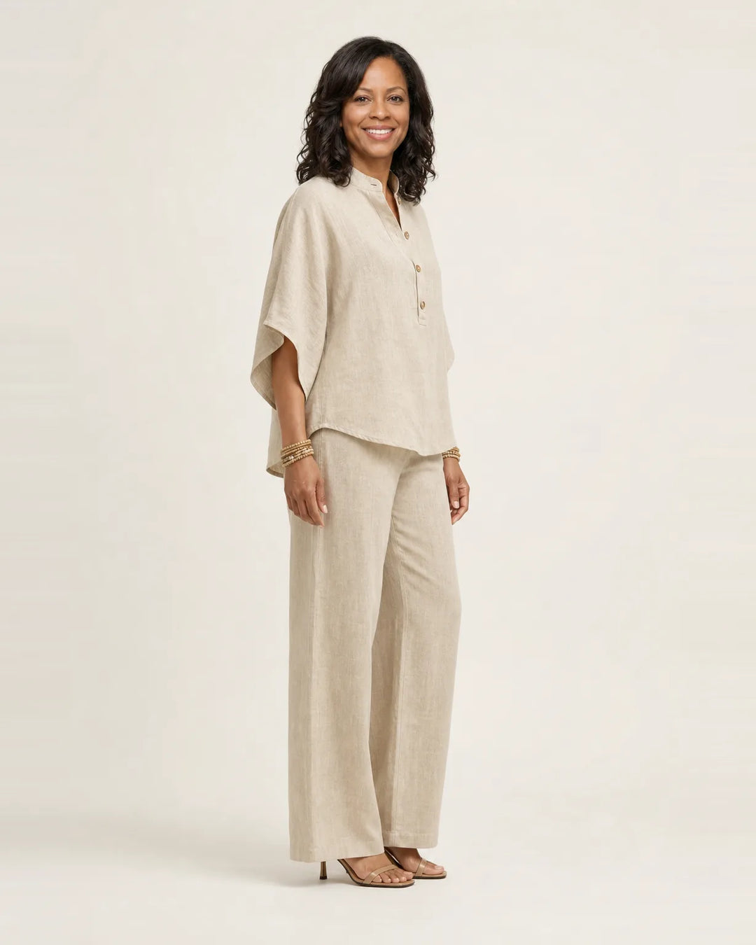 Zerah | Linen Two-Piece Set — Sand