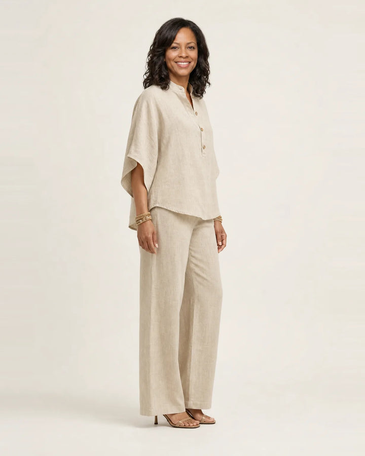 Zerah | Linen Two-Piece Set — Sand
