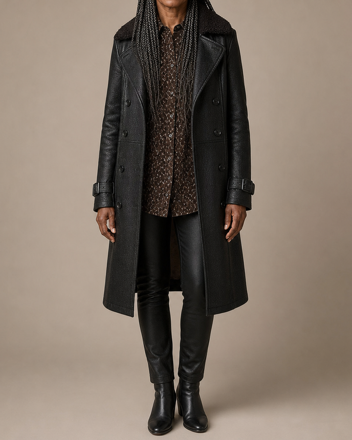 Selma | Double-Breasted Structured Trench Coat