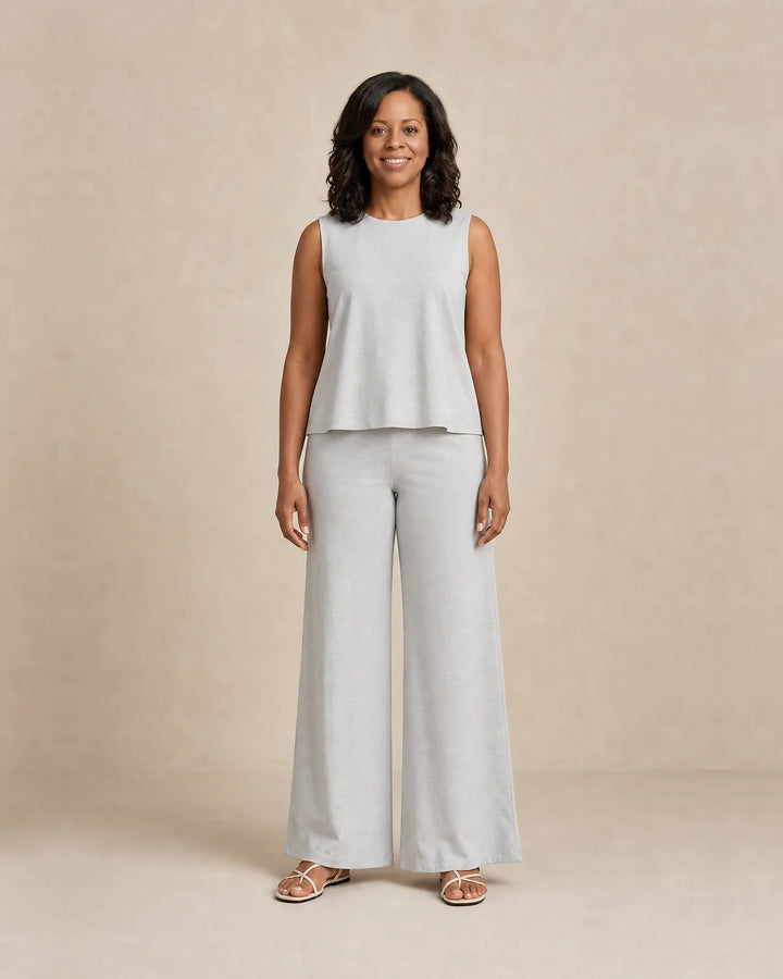 Cierra | Sleeveless Top & Wide-Leg Trouser Set