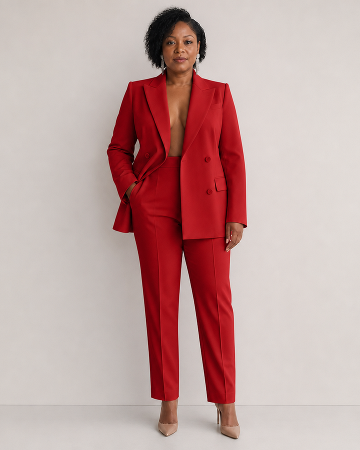 Sofia Blazer & High Waist Pants Set