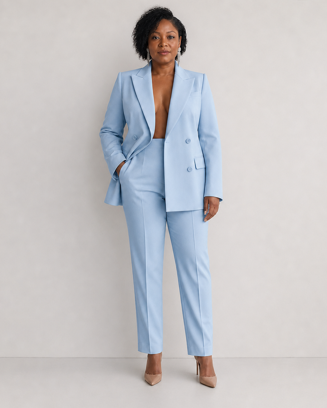 Sofia Blazer & High Waist Pants Set