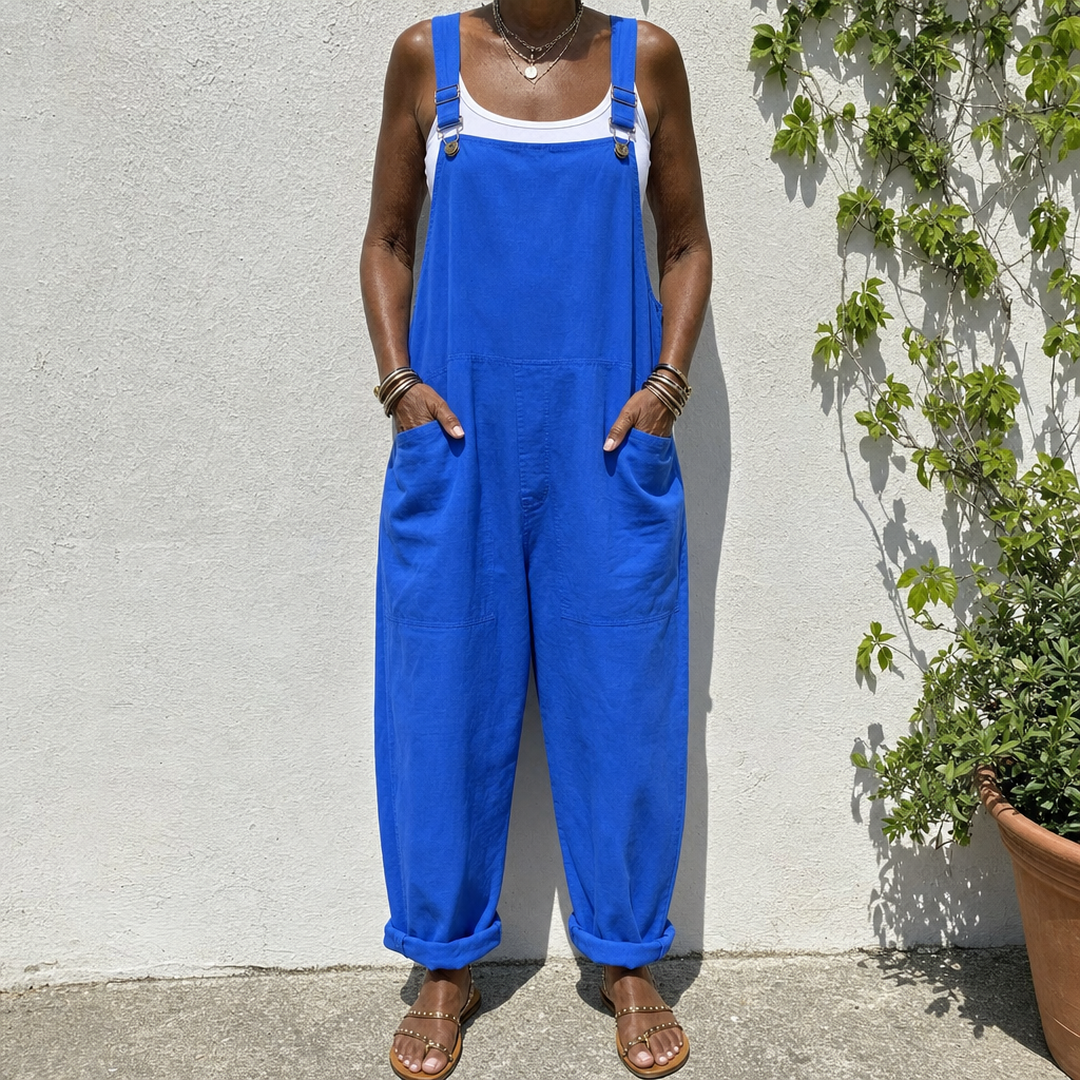 Karabo | Solid Royal Blue Overalls