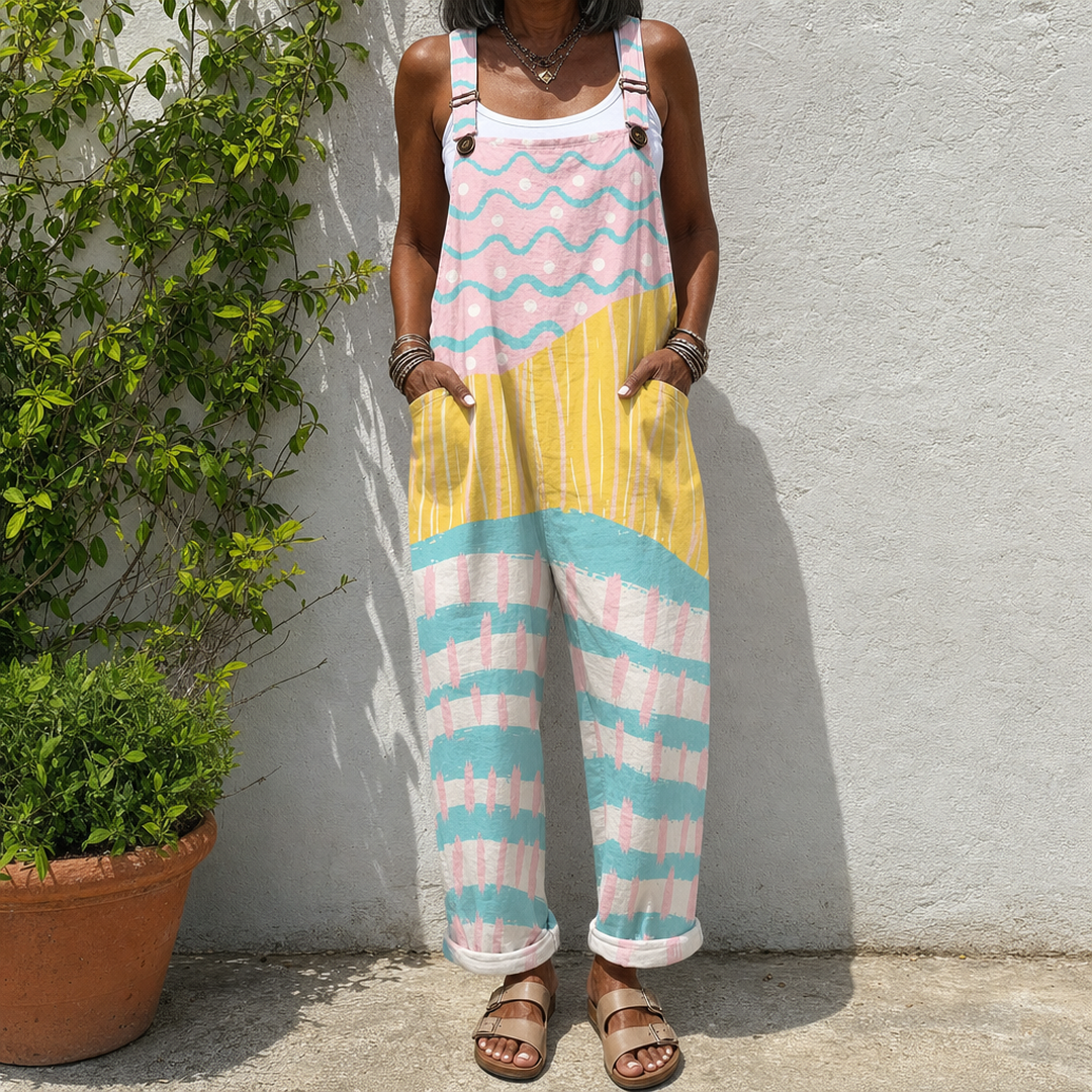 Nolwazi | Pastel Colorblock Overalls