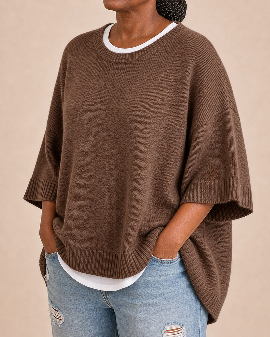 Iva | Knitted Poncho
