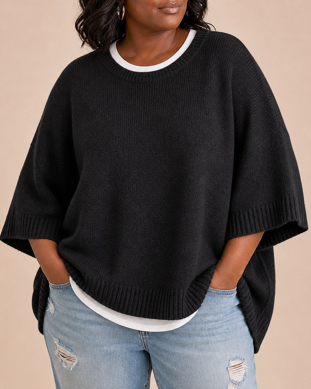 Iva | Knitted Poncho