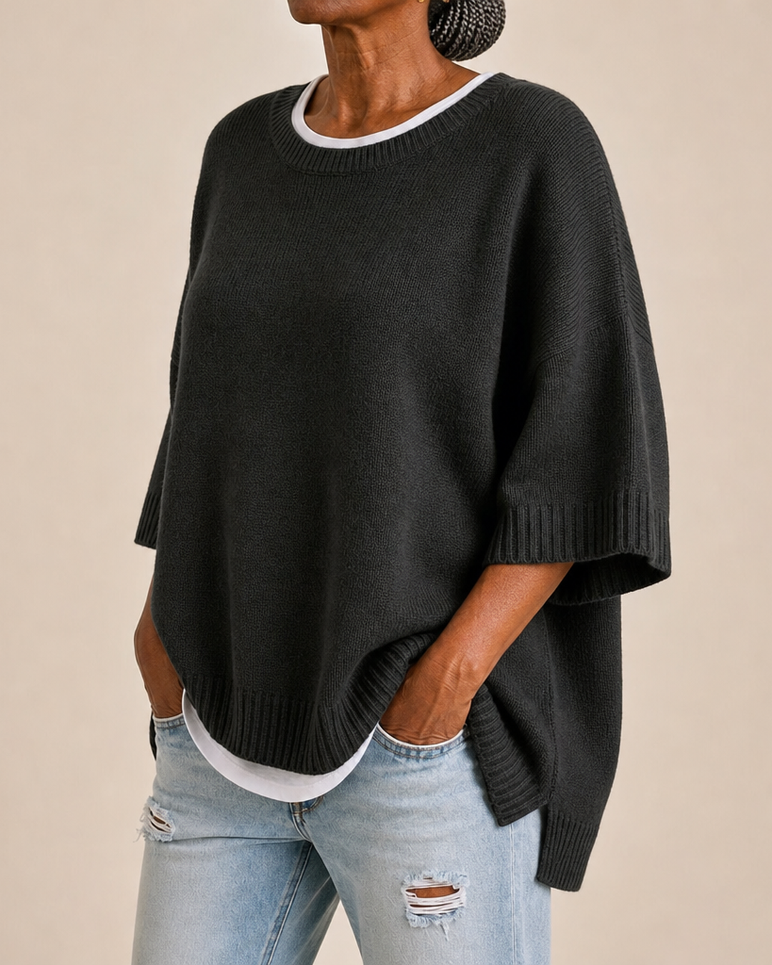 Iva | Knitted Poncho