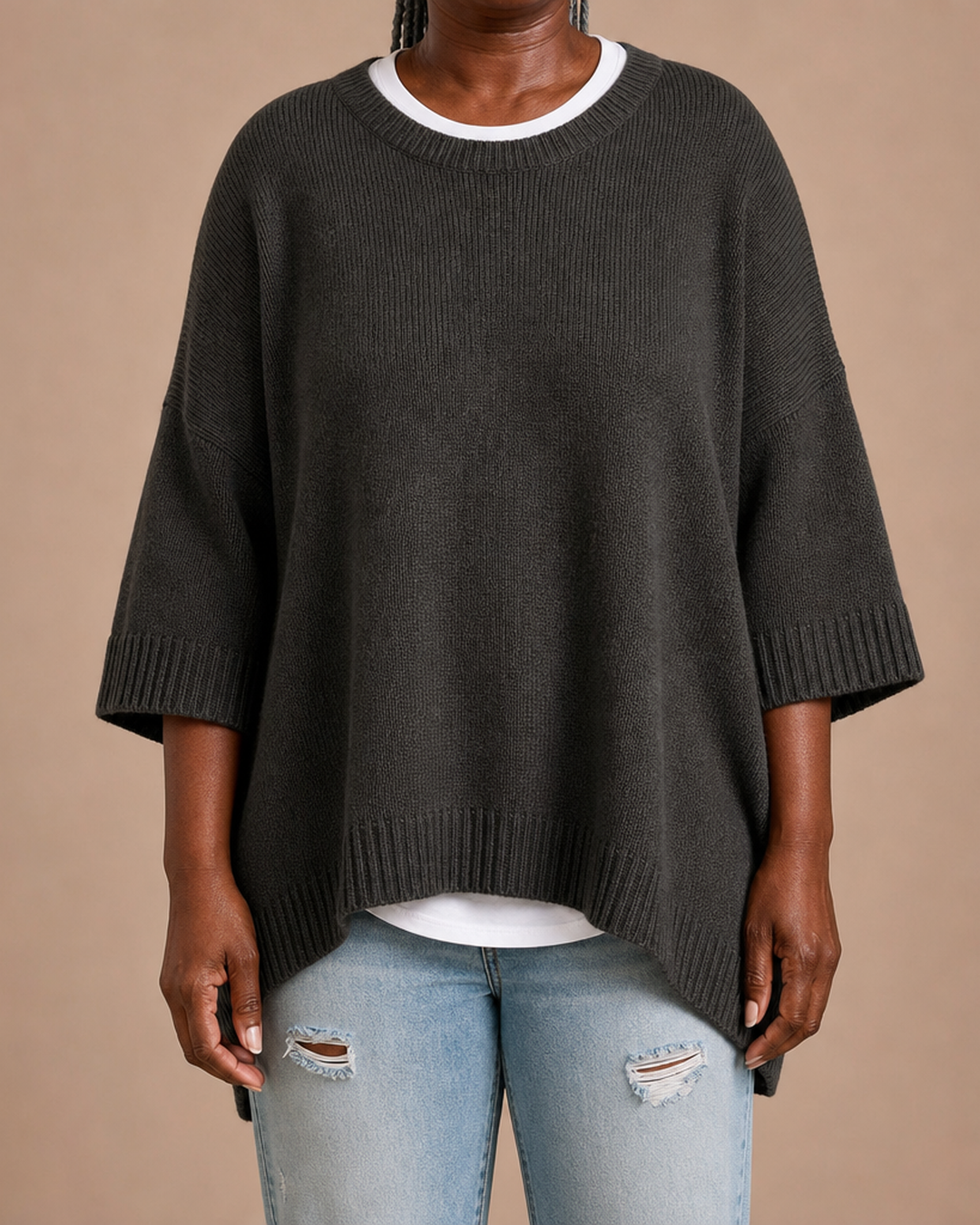 Iva | Knitted Poncho