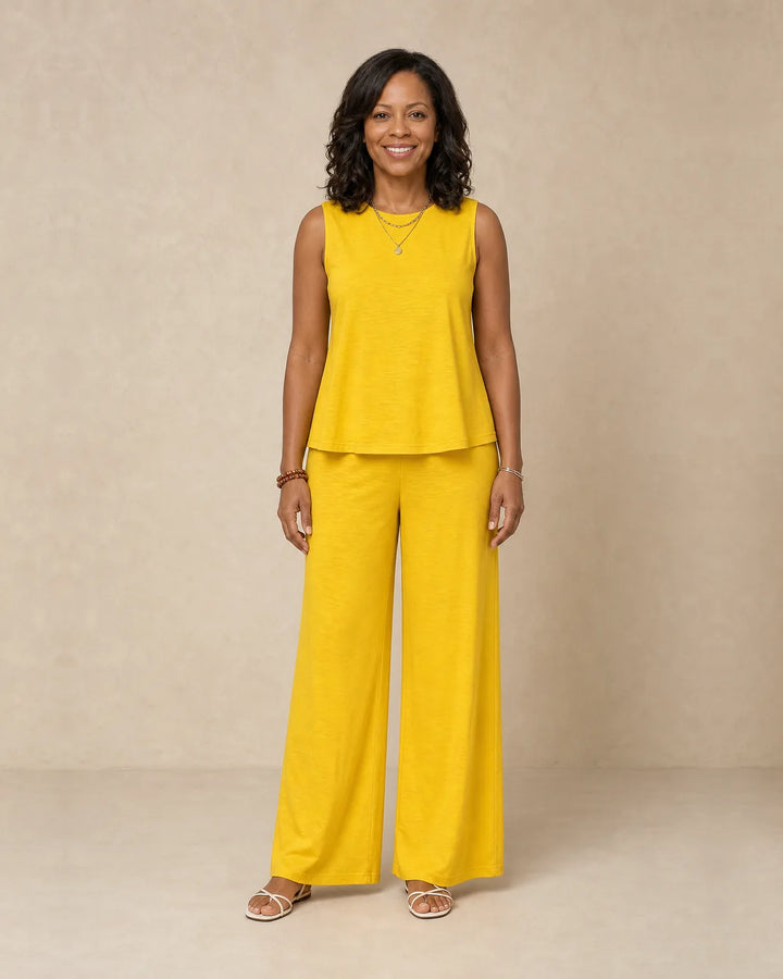 Cierra | Sleeveless Top & Wide-Leg Trouser Set