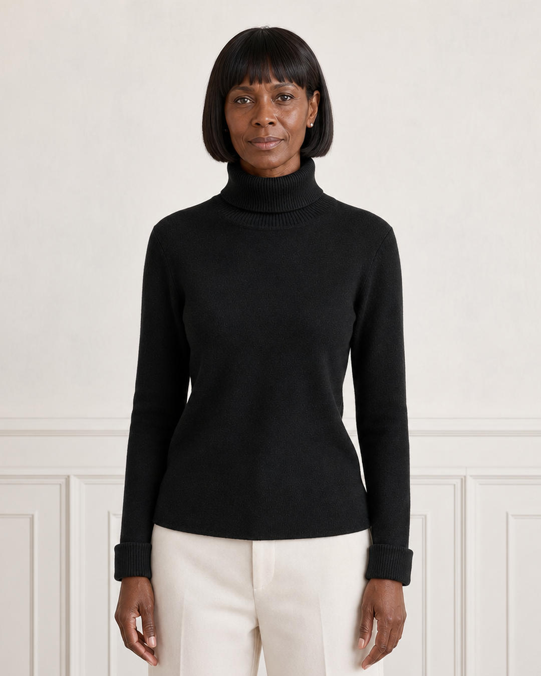 Sweater | met turtle neckline
