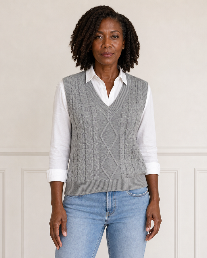 Sweater | vest met V-hals