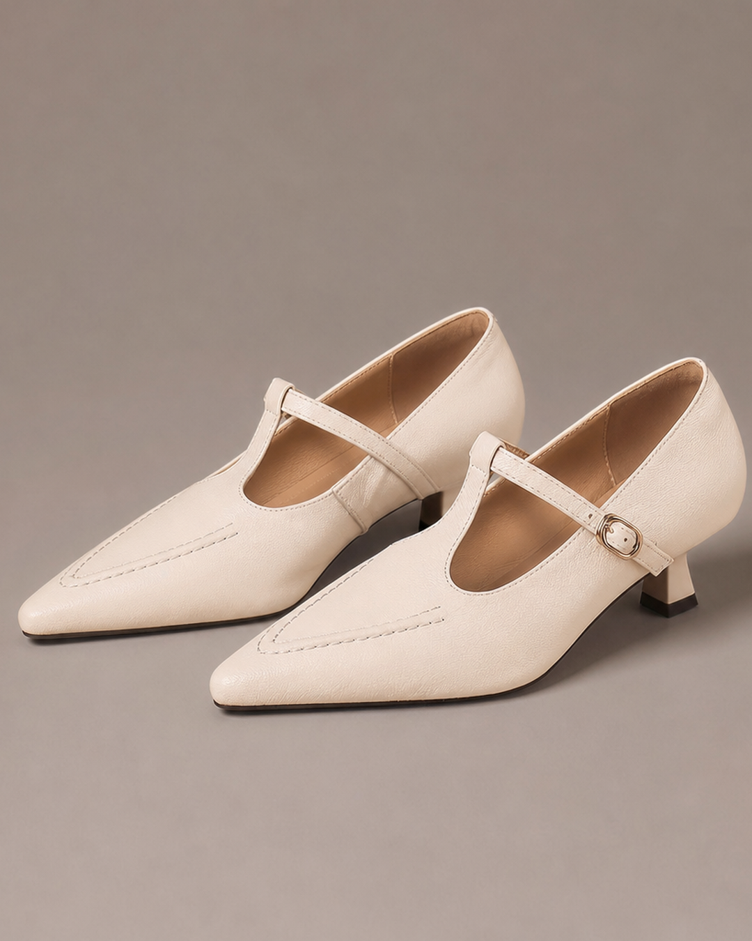 Latanya | Genuine Leather Heels