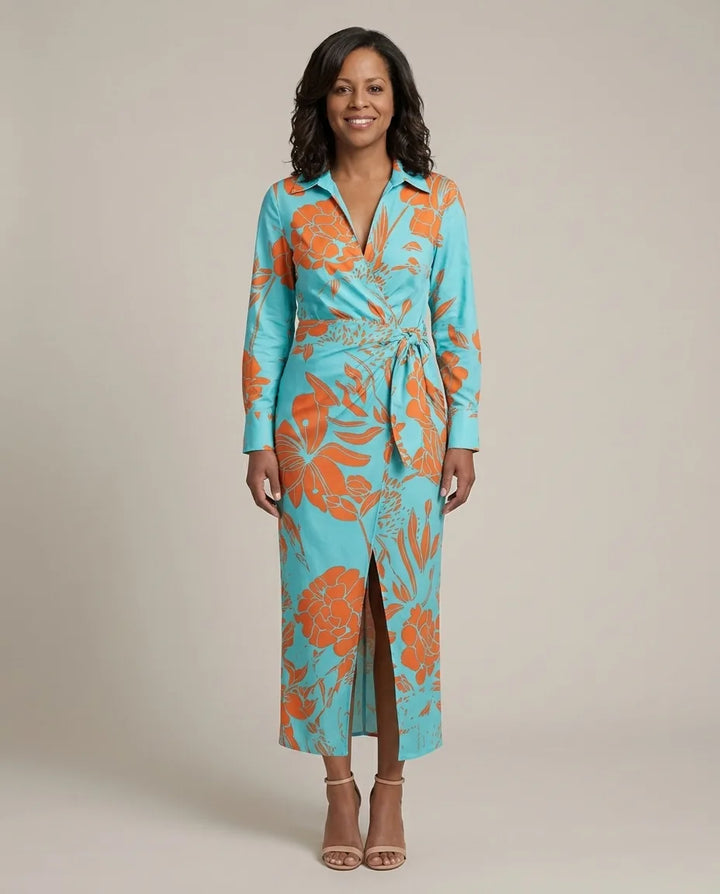Josephine | Printed Wrap Dress