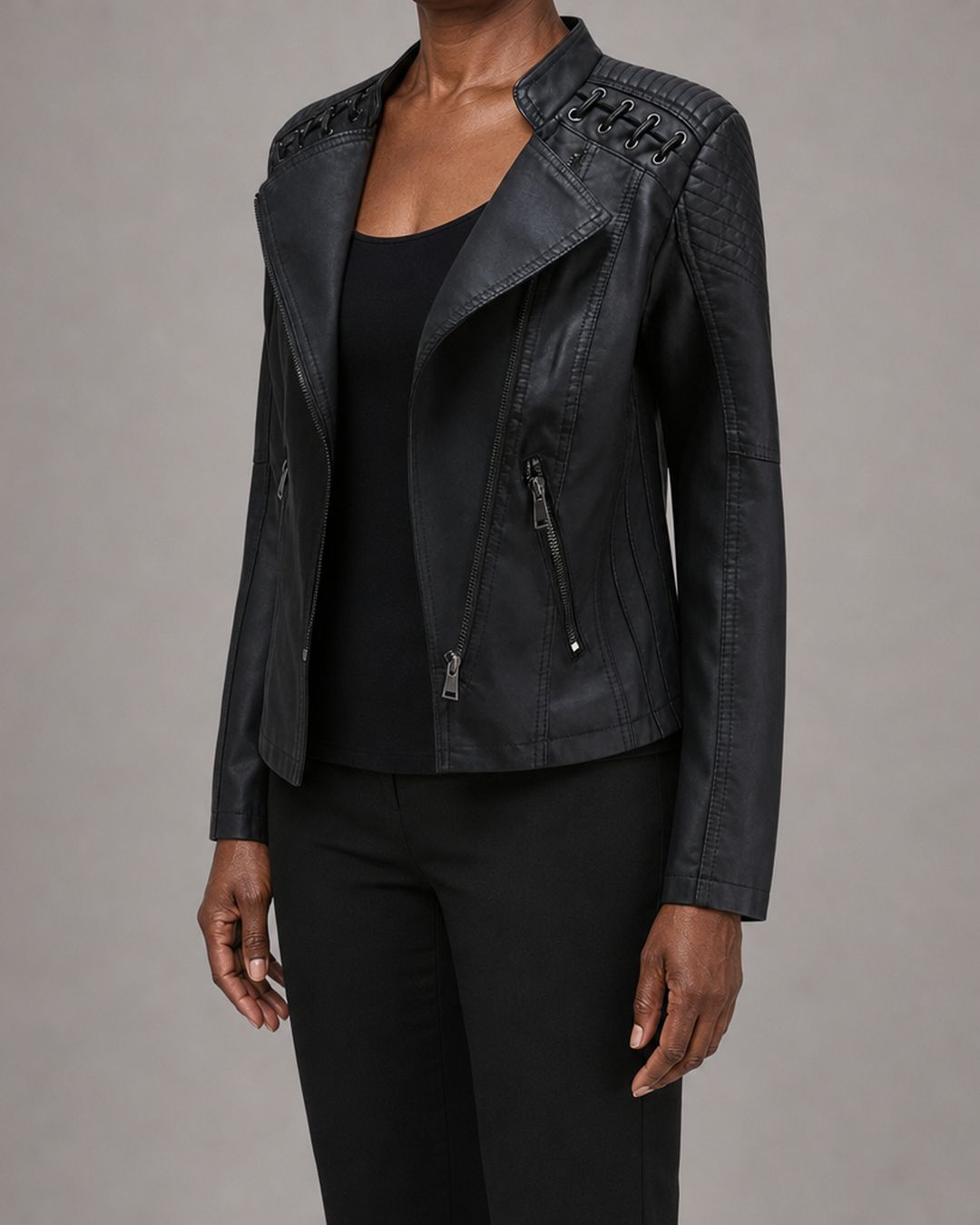 Iris | Moto-Style Zip-Up Jacket
