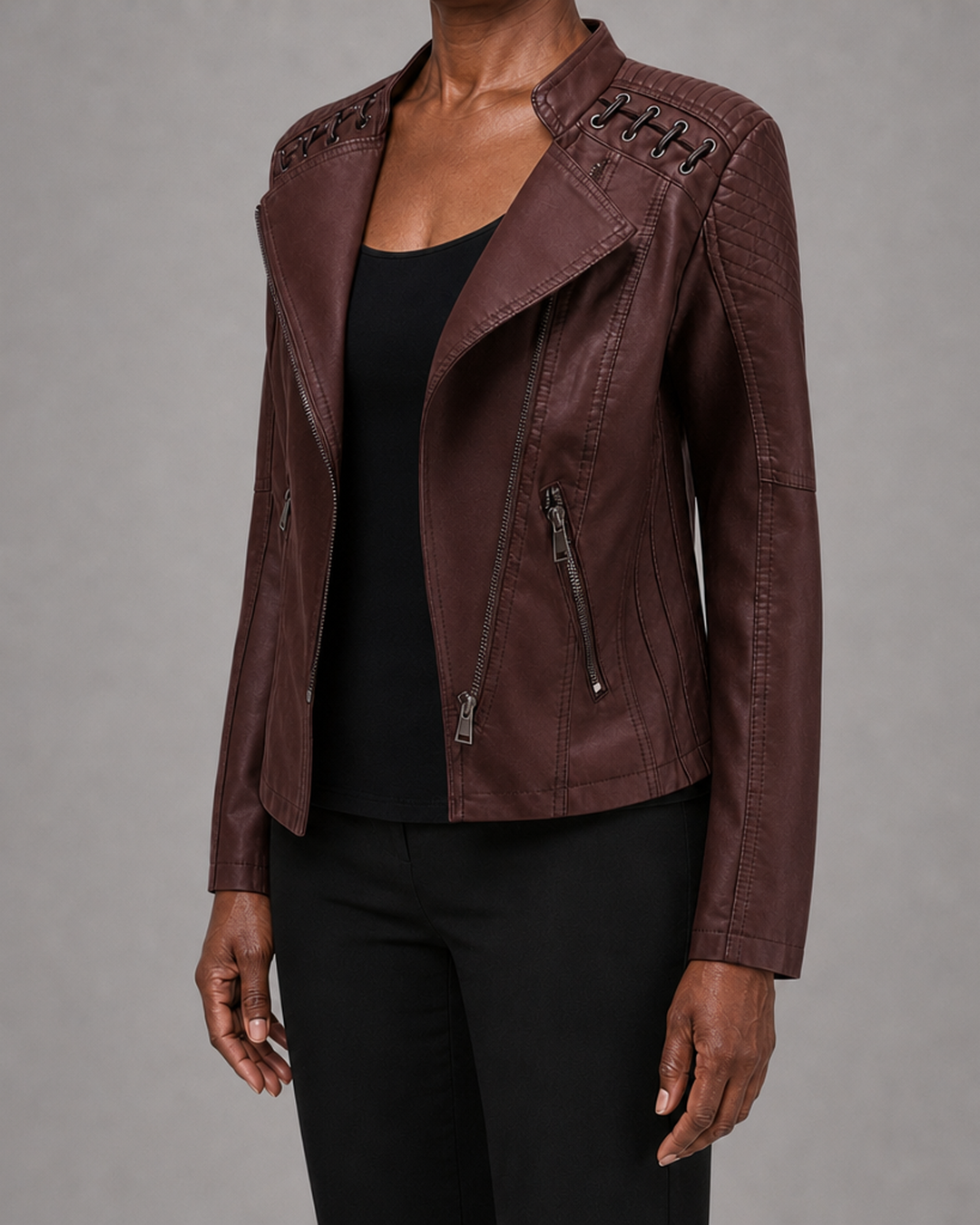 Iris | Moto-Style Zip-Up Jacket