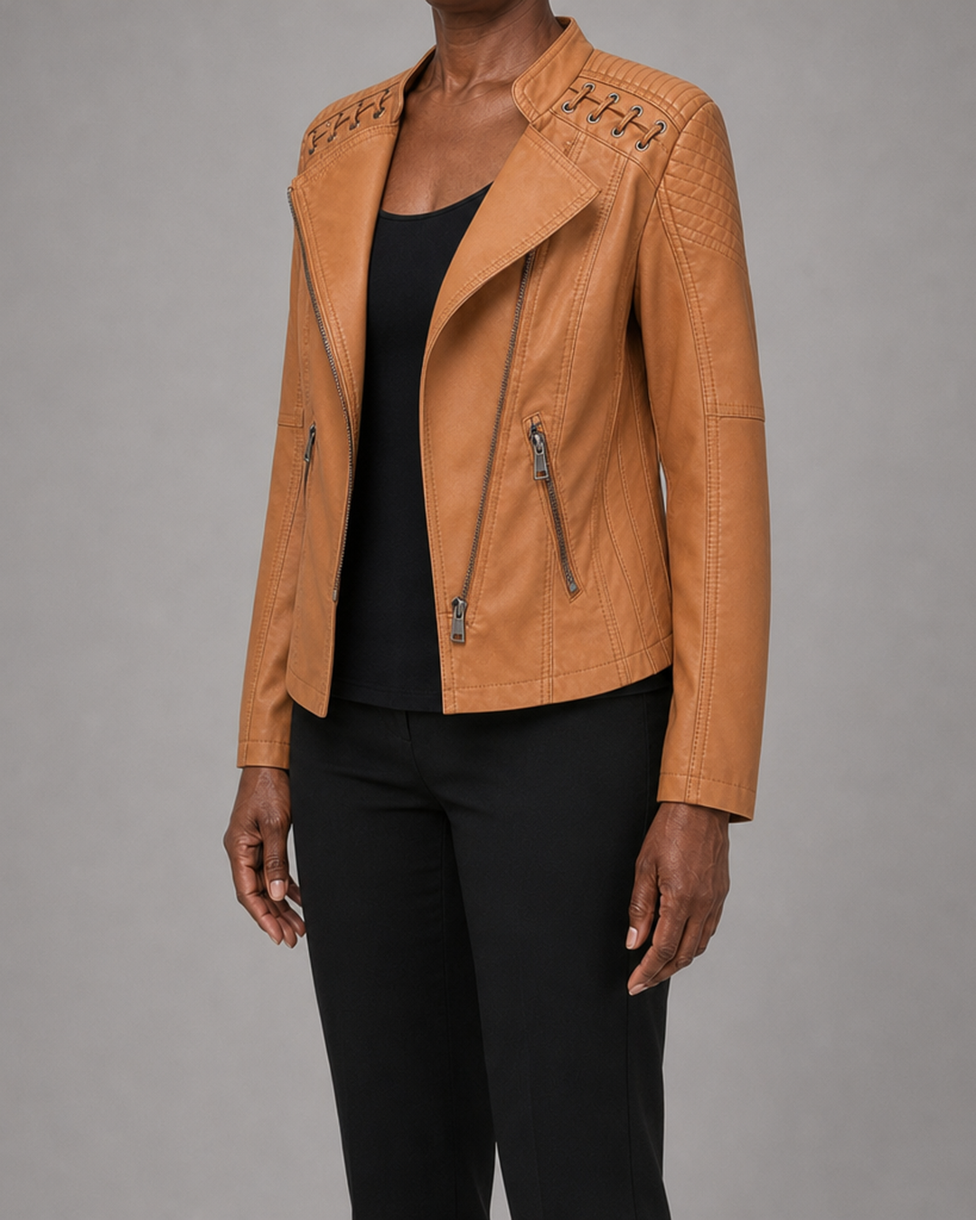 Iris | Moto-Style Zip-Up Jacket