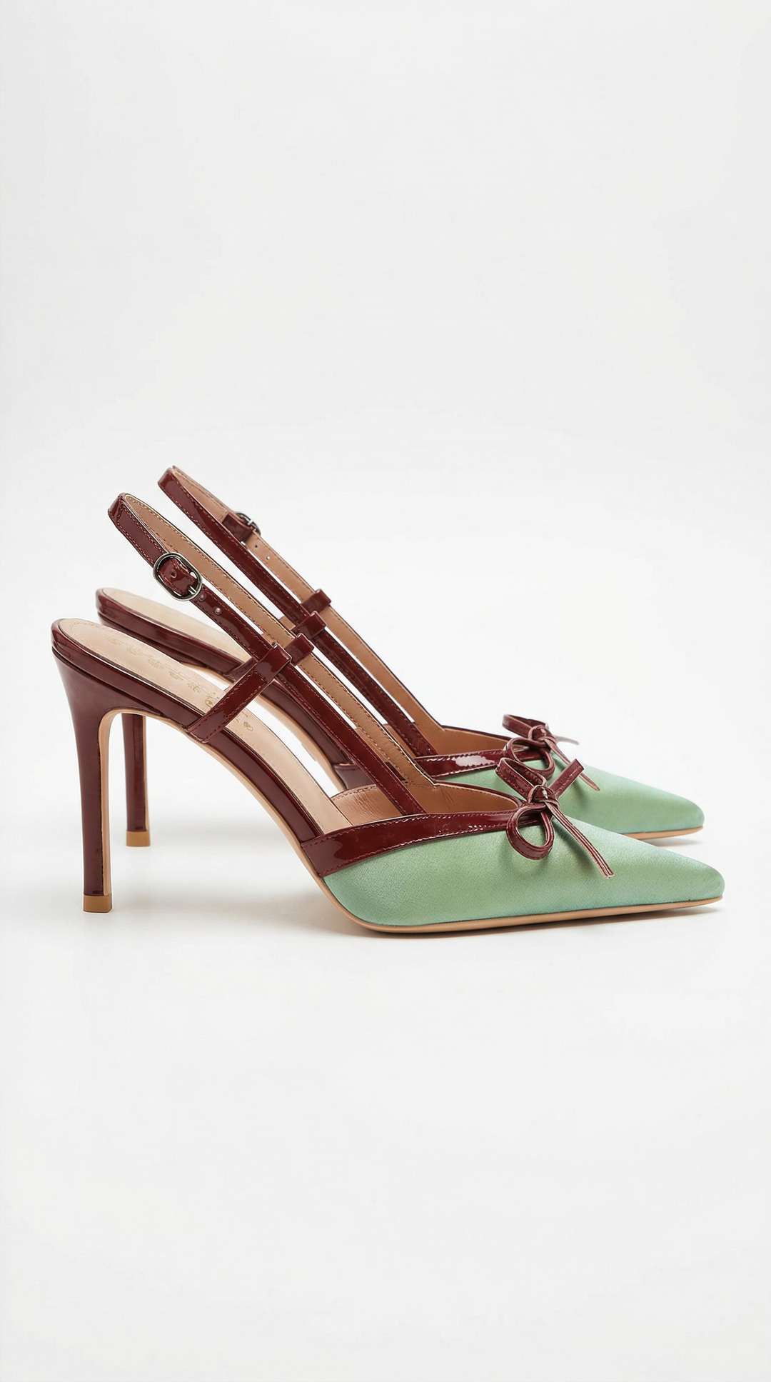 Valora | Satin Bow Slingback Pumps