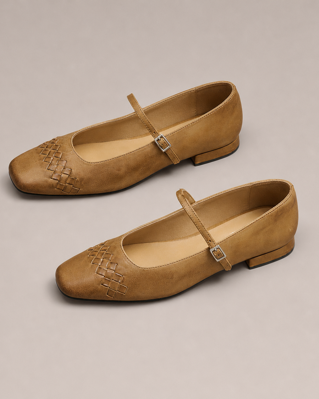 Johnnie | Square-Toe Mary Jane Flats