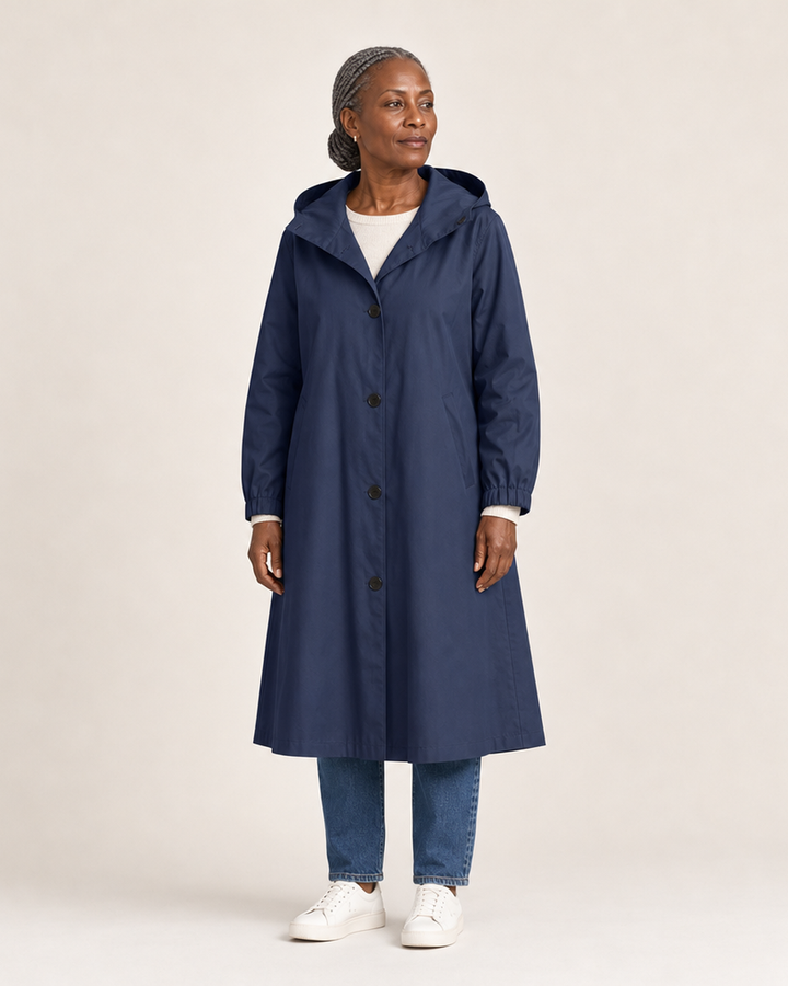 Verna | Hooded Trench Coat