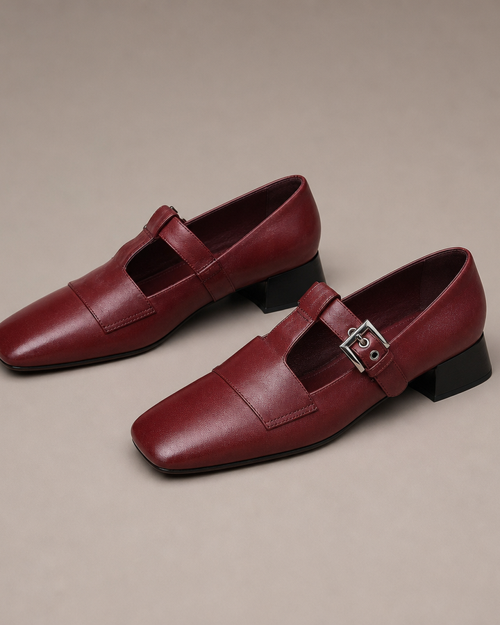 Irene | Genuine Leather Heels