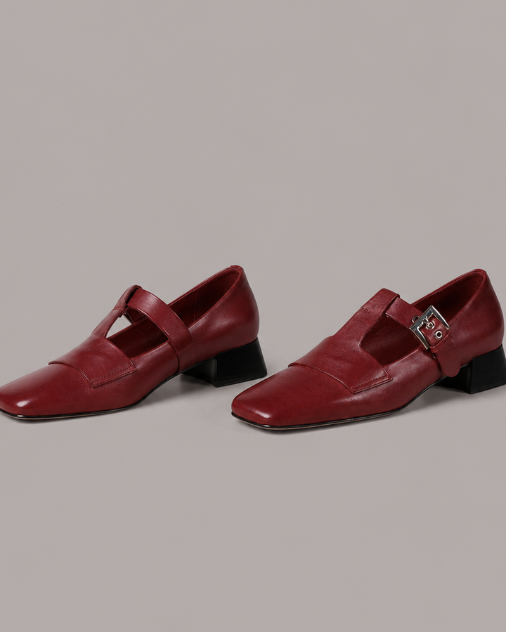 Irene | Genuine Leather Heels