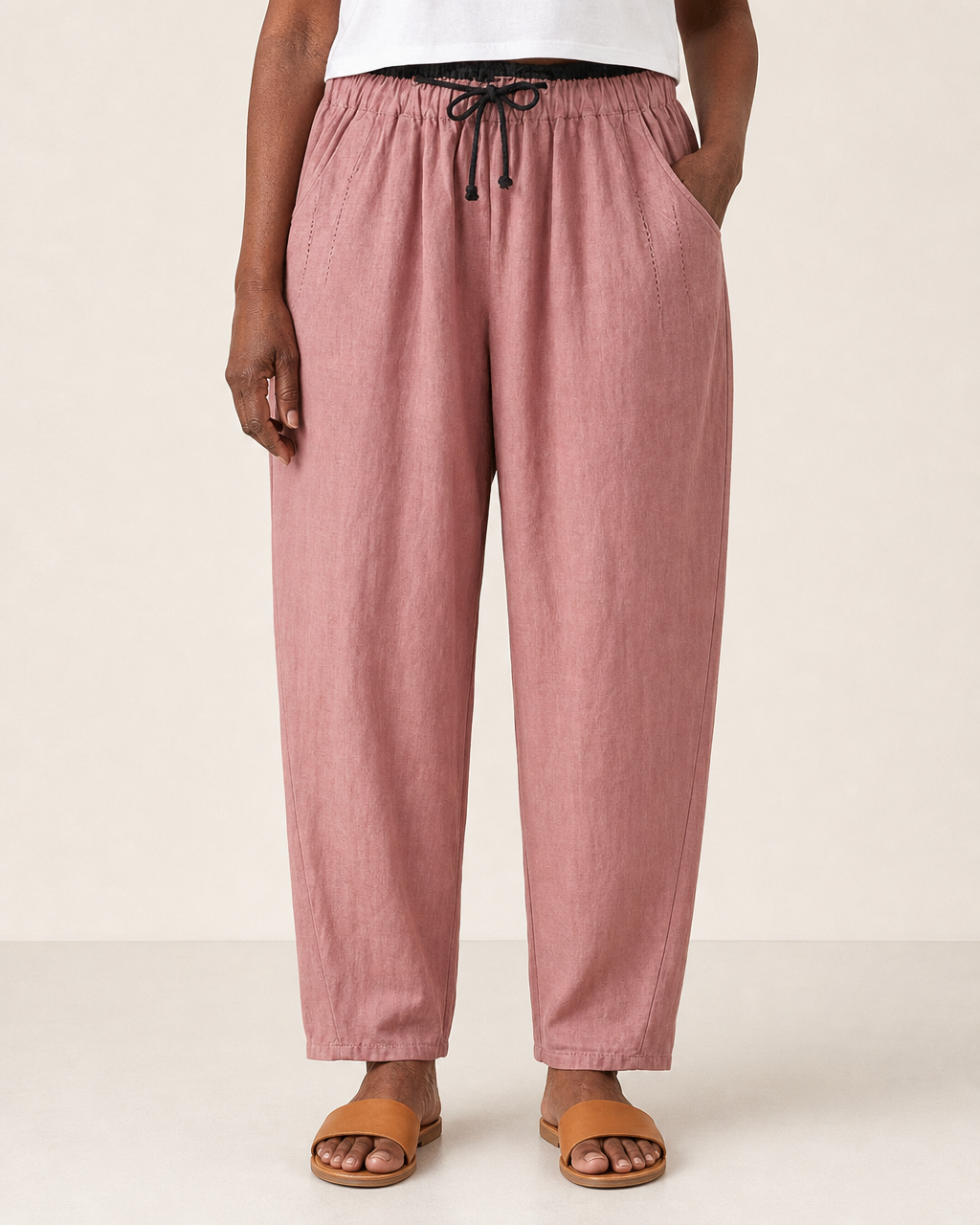 Vivo | Elegant Relaxed Summer Pants — Pink