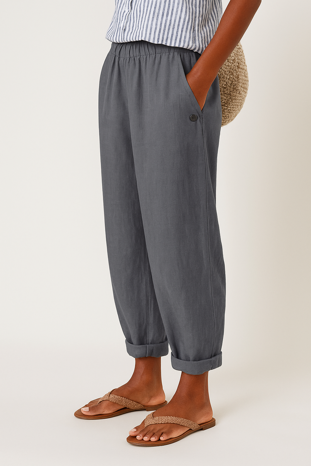 Wanda | Elegant Breathable Everyday Pants — Gray