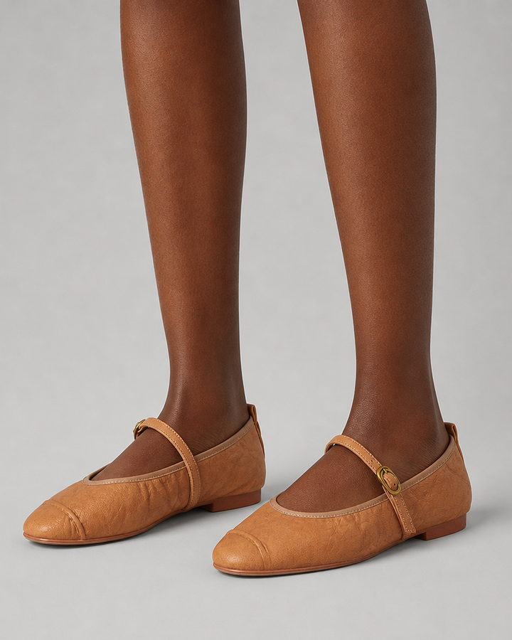 Linda | Leather Flats