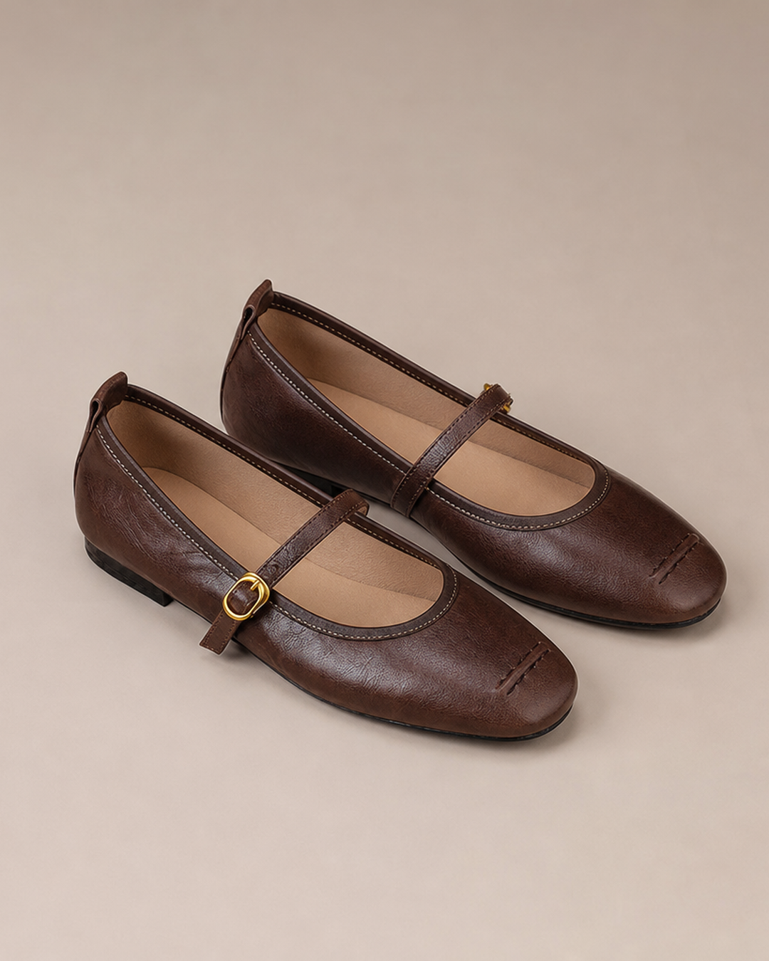 Linda | Leather Flats