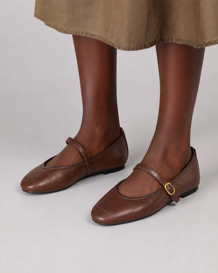 Linda | Leather Flats
