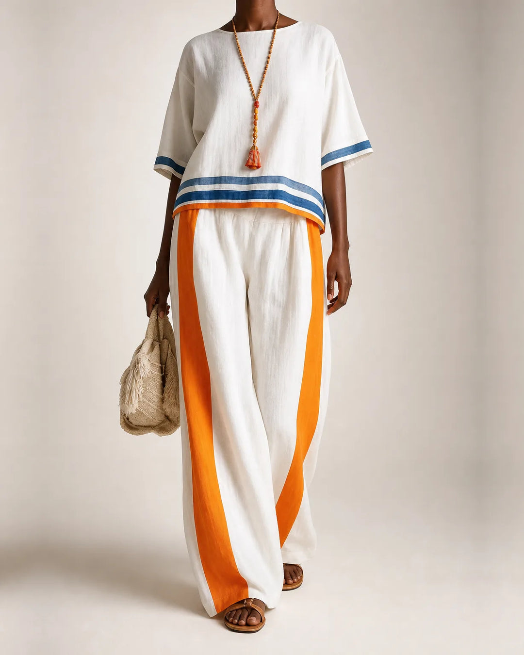 Zola | Side-Stripe Top & Wide-Leg Set