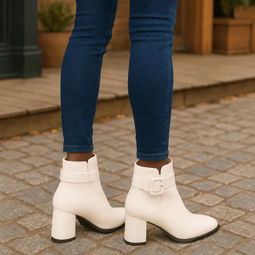 Pauline | Leather Ankle Boots