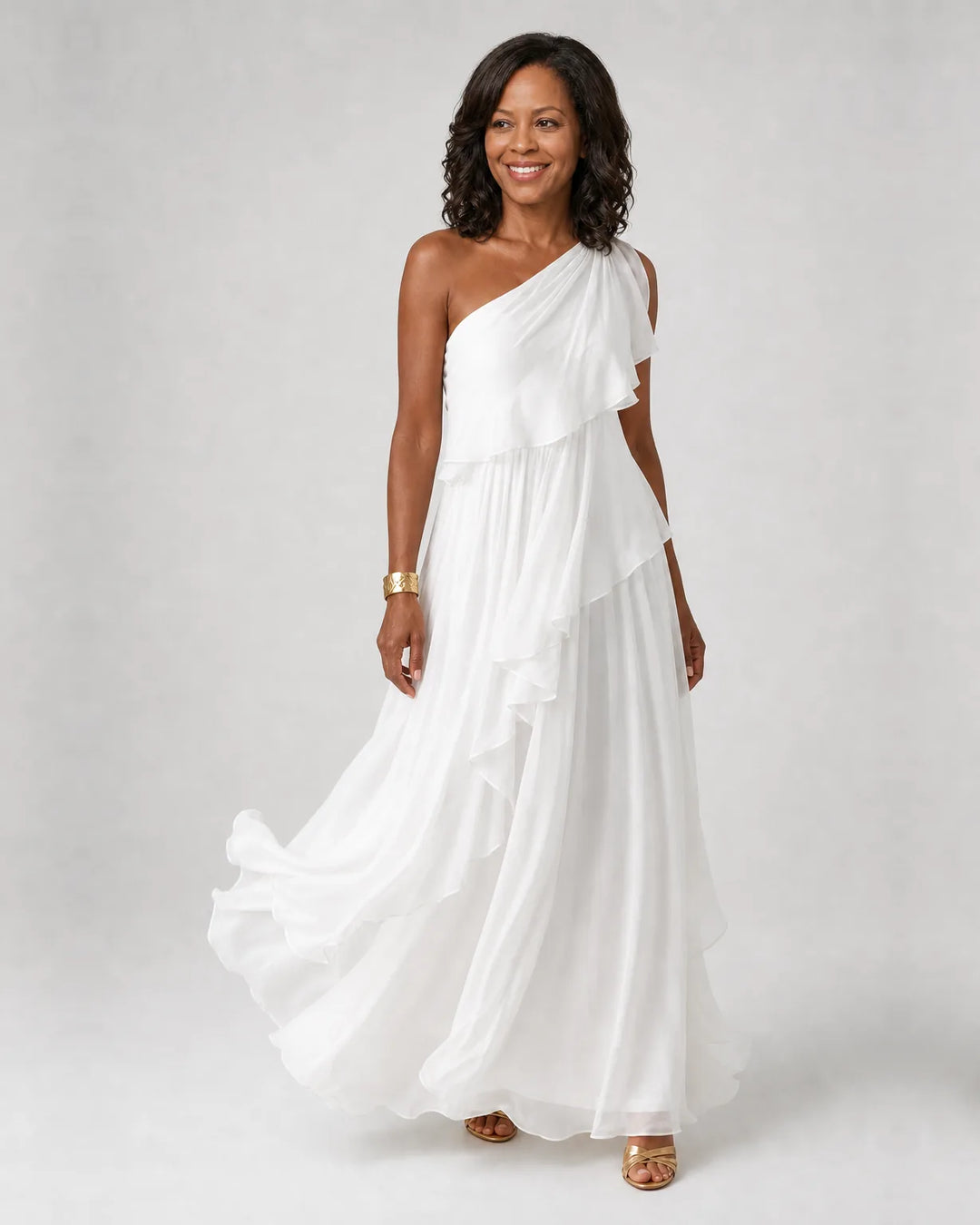 Simi | Cascading Ruffle Maxi Dress