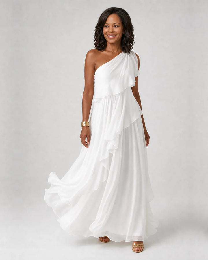 Simi | Cascading Ruffle Maxi Dress