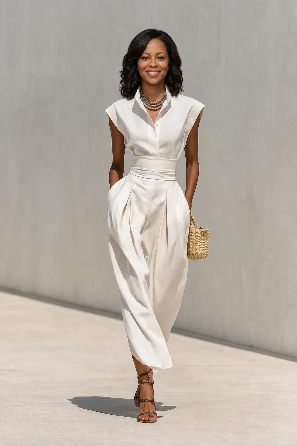 Bisola | High-Neck Two-Piece Skirt Set