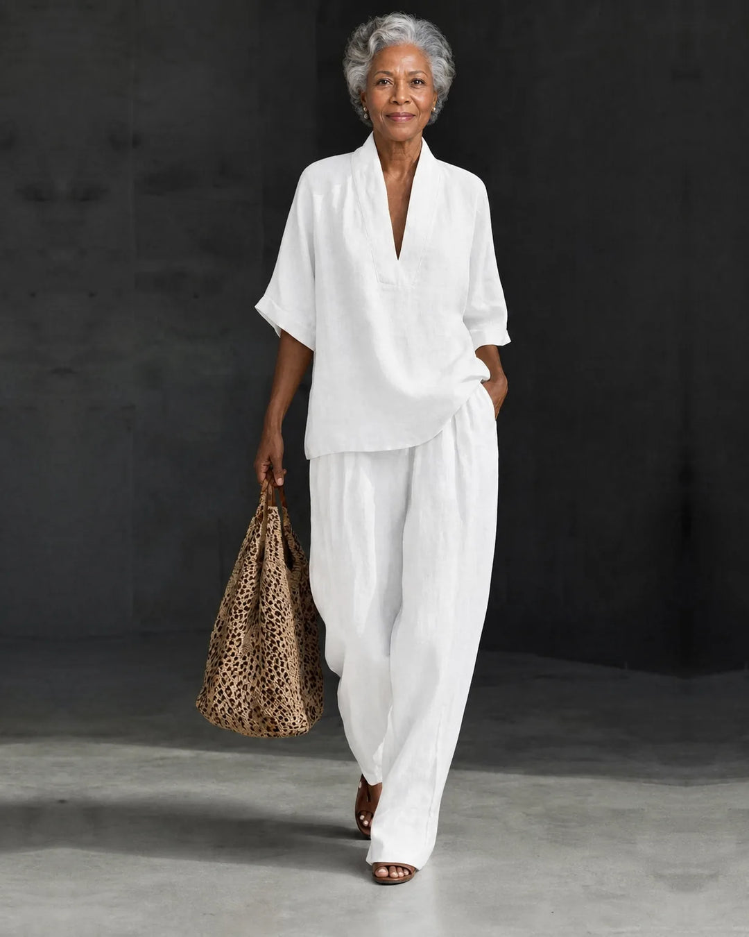 Saskia | Linen Two-Piece Set