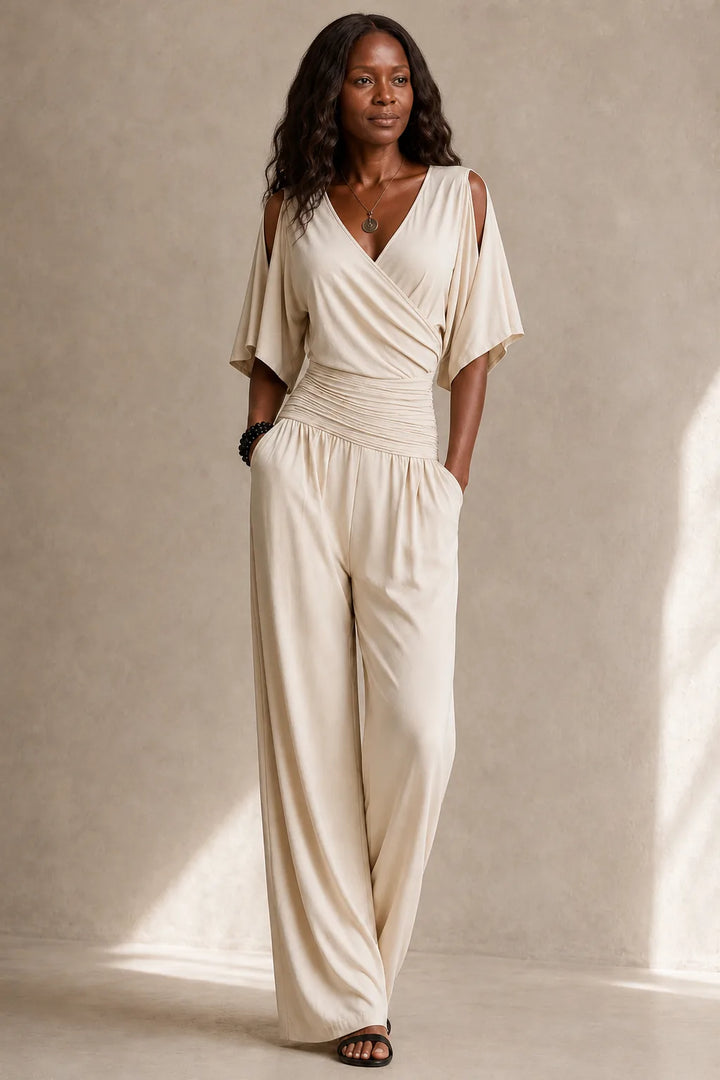 Gbemi | Wrap V-Neck Jumpsuit