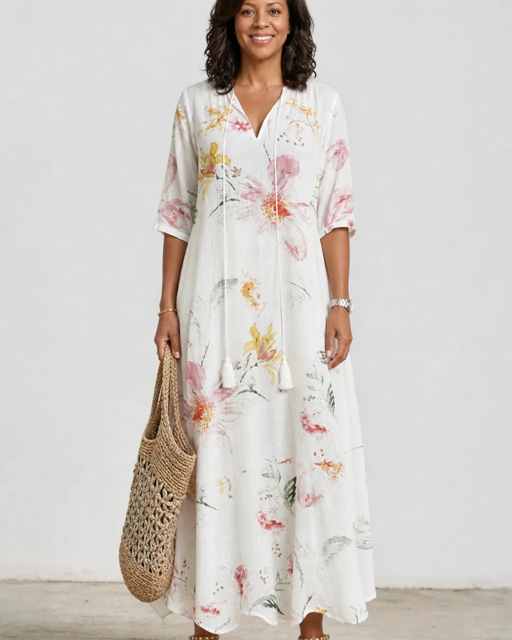 Aaliyah | Boho Vintage Summer Maxi Dress