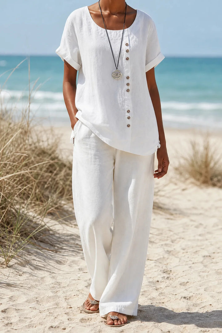 Matilda | Relaxed Button-Detail Blouse