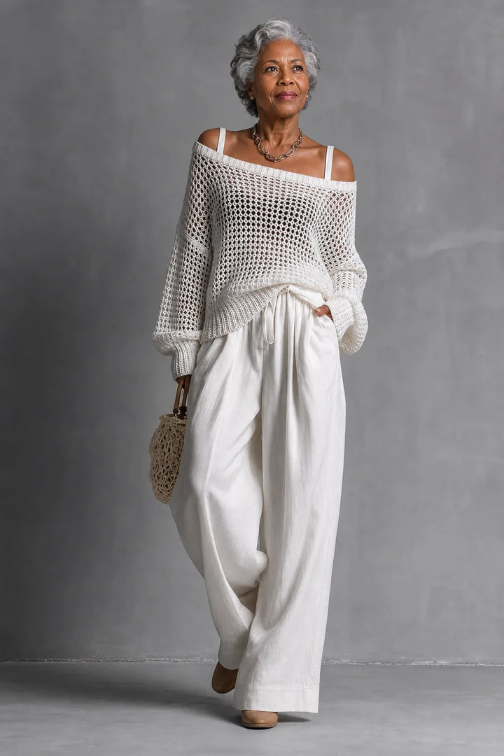 Claribel | Off-Shoulder Wide-Leg Set