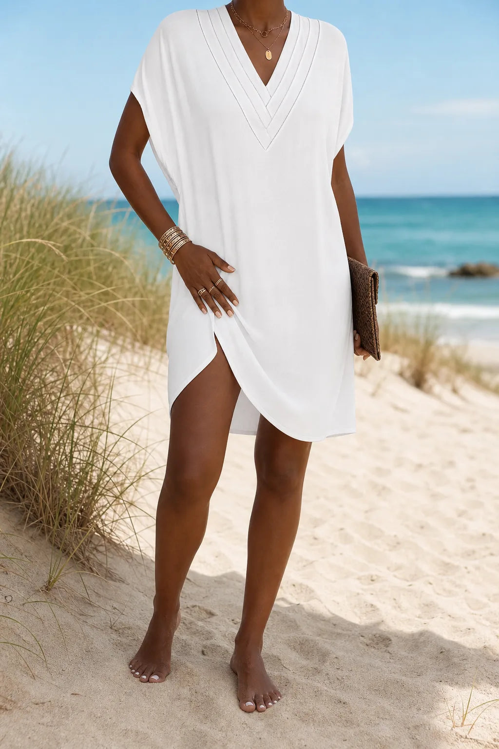 Frances | Relaxed V-Neck Dress