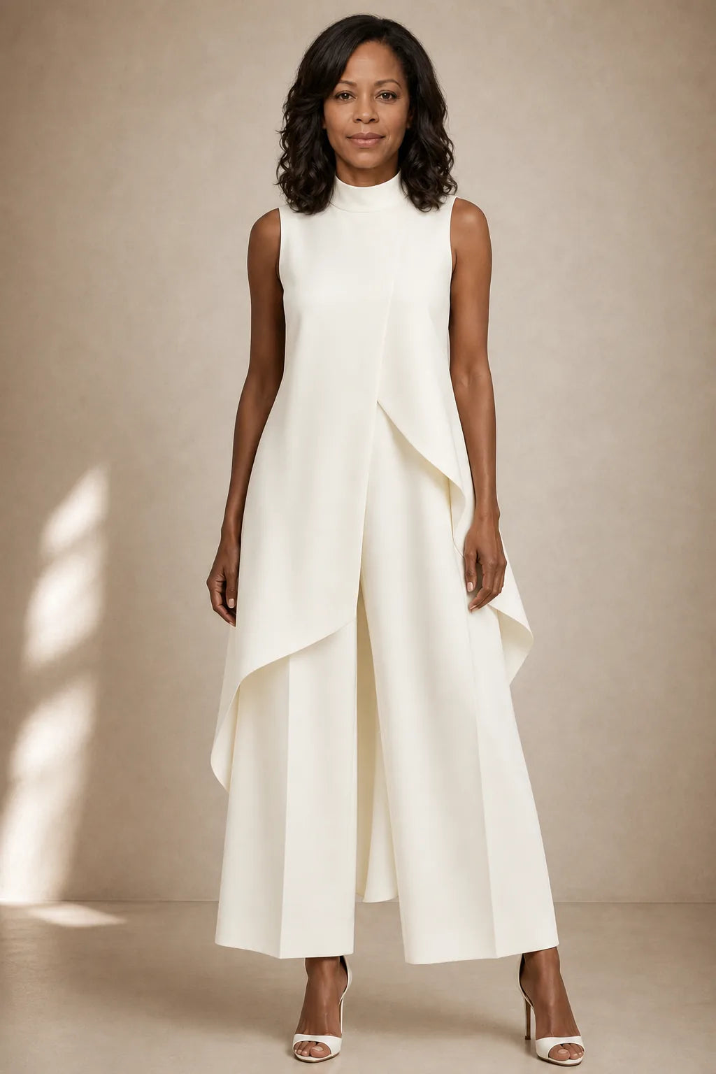Efe | Sculpted High-Neck Jumpsuit
