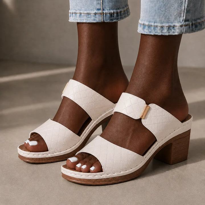 Destiny | Leather Quilted Heels