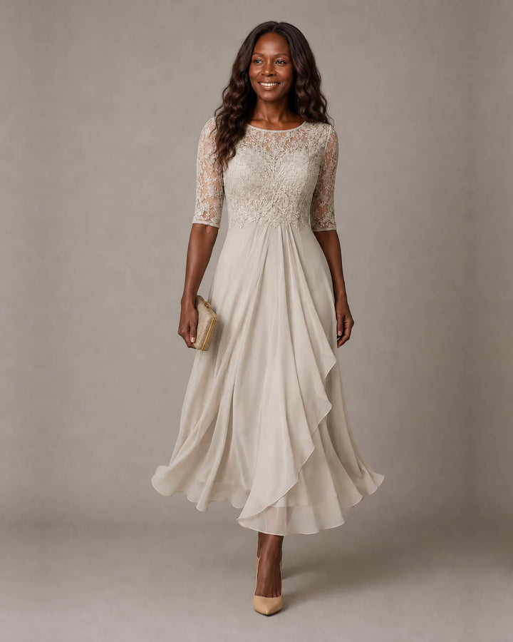 Rosa | Lace Midi Dress